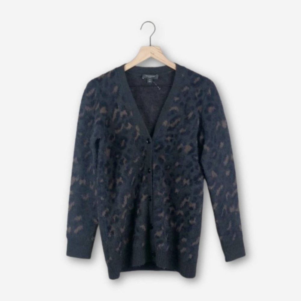 Ann Taylor Leopard Button Up Cardigan Sweater (MP)